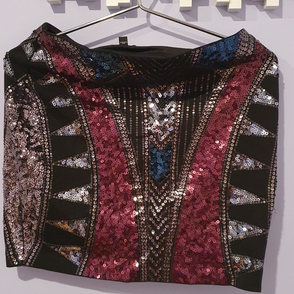 Sequin skirt